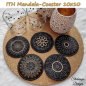 Mobile Preview: Stickdatei Set Mandala Coaster (10x10) + Einzelmotive