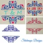 Preview: Monogramm Ornamente Stickdateien im barocken Stil.