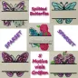 Preview: Stickdatei Sparset Splitted Butterflies in verschiedenen Größen Preview: Stickdatei Sparset Splitted Butterflies in verschiedenen Größen