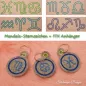Preview: Stickdatei Set Mandala Sternzeichen Symbole inkl. ITH Anhänger