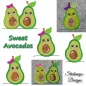 Mobile Preview: Stickdatei Set Sweet Avocados