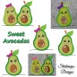 Preview: Stickdatei Set Sweet Avocados