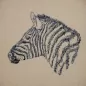 Mobile Preview: Stickdatei Zebra Scribble