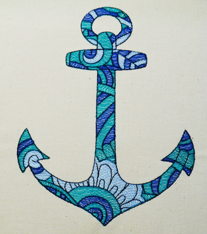 Preview: Anker mit Muster ohne Seil