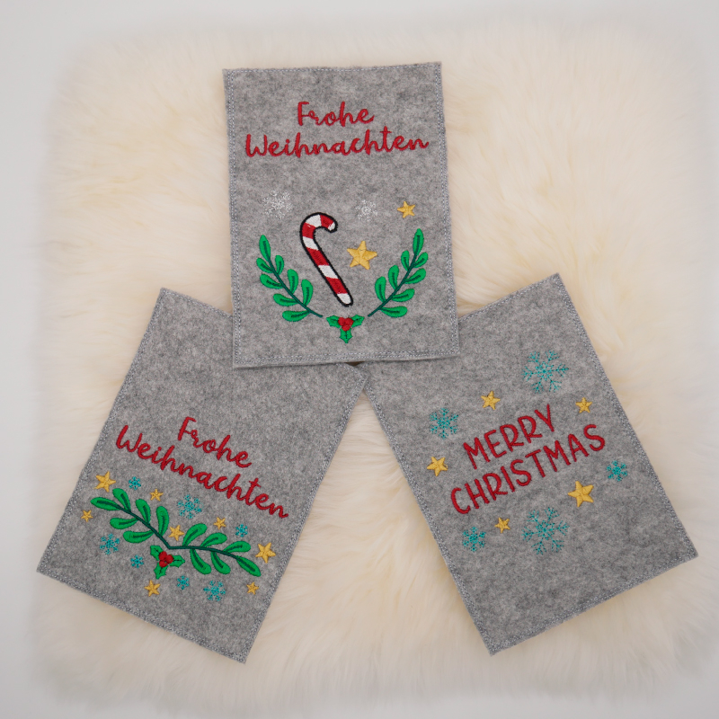 Stickdatei Set Christmas Kartenhüllen (Türchen 9 b)