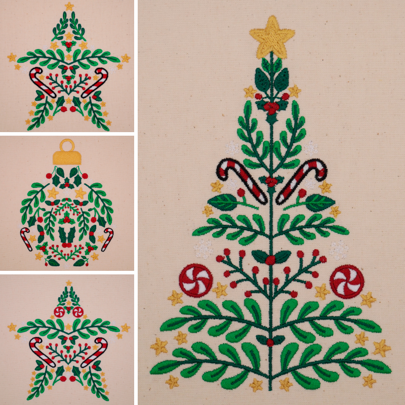 Stickdatei Set Christmas Ornaments (Türchen 9 a)