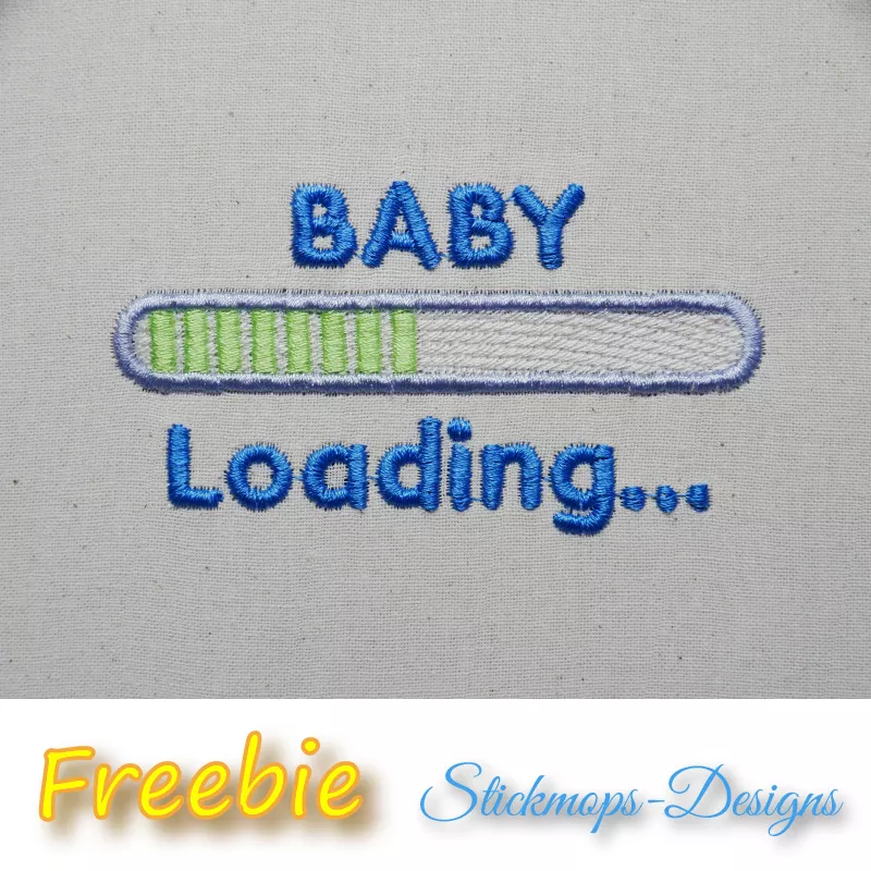 Ladebalken mit Schriftzug BABY Loading