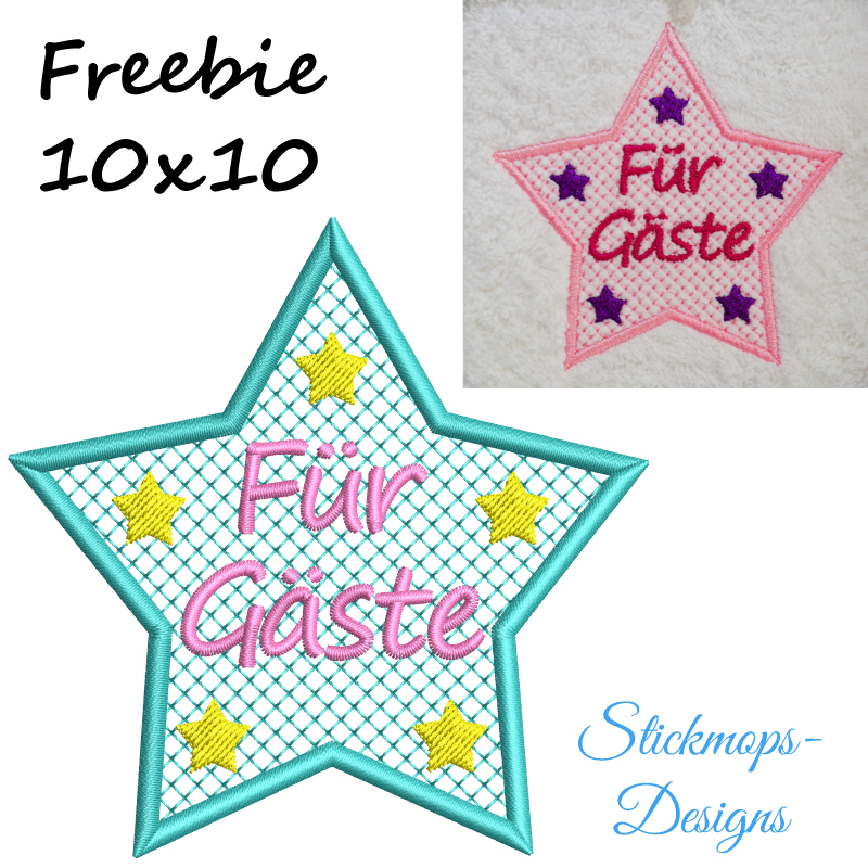 Preview: Freebie Stickdatei Für Gäste Handtuchmotiv (10x10)