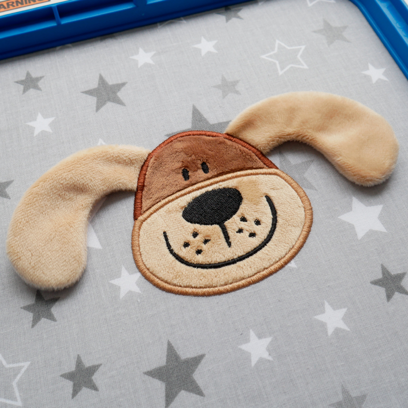 Preview: Stickdatei 3D Hund Applikation