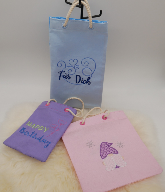 Preview: Stickdatei Set ITH Geschenkbeutel