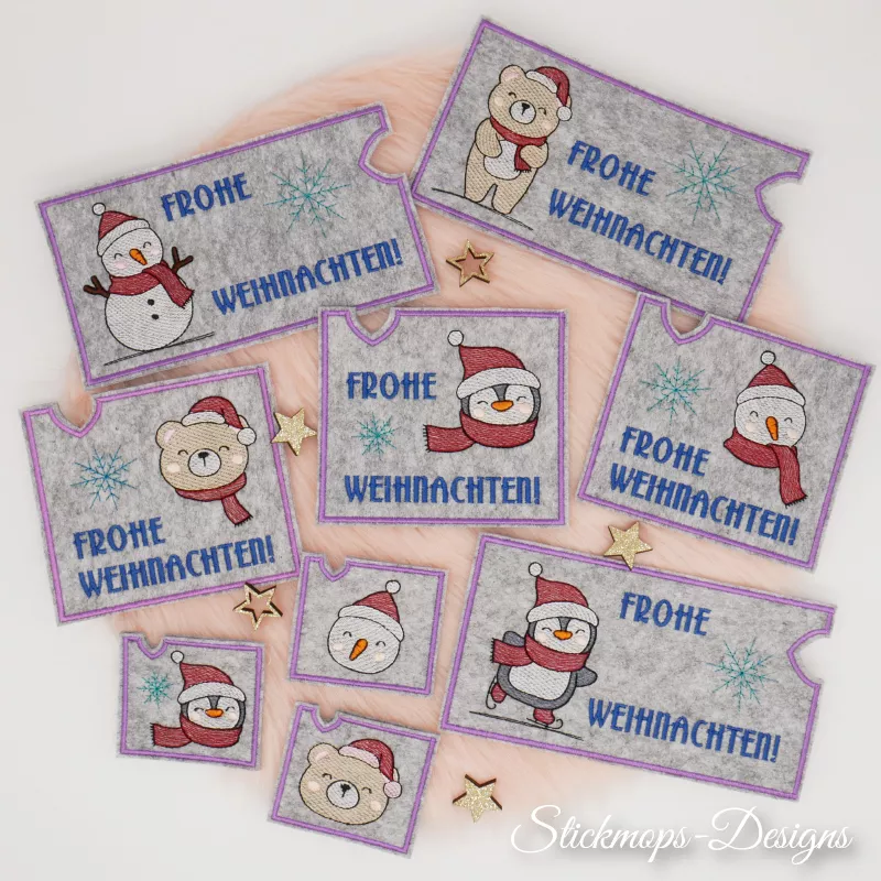 ITH Weihnachten Schokohülle mit weihnachtlichen Motiven