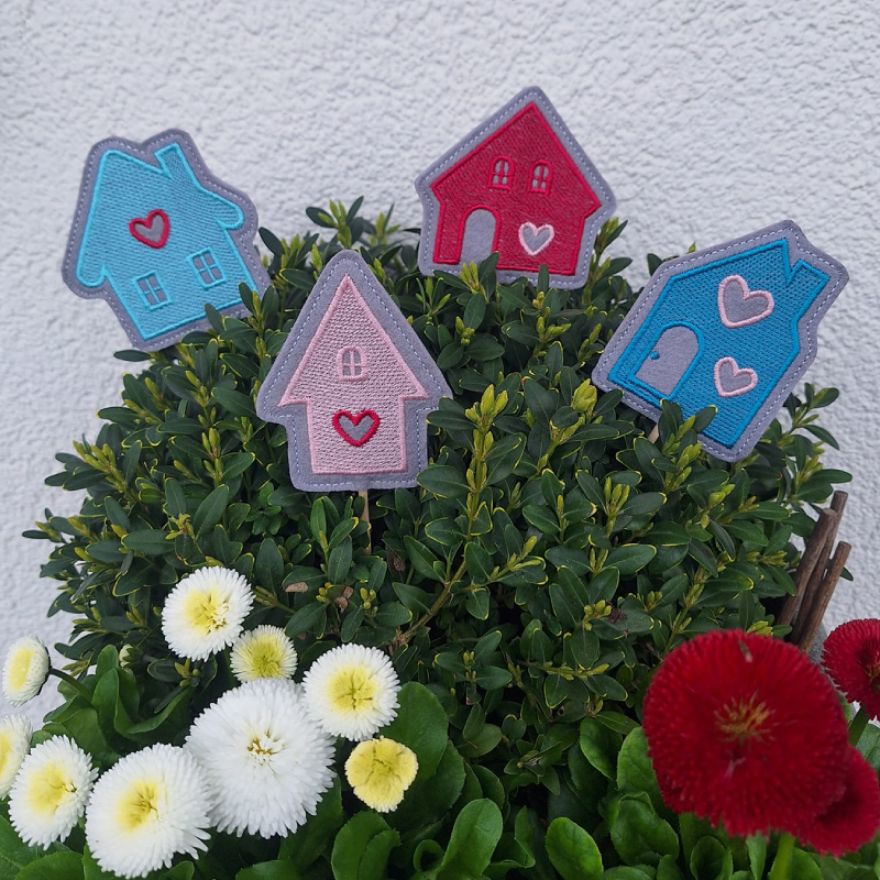 Preview: Stickdatei Set Frühlingsliebe Stabdeko, Anhänger & Einzelmotive