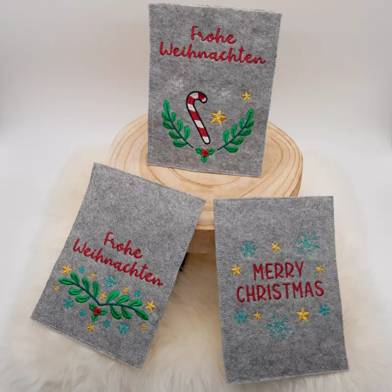 Stickdatei Set Christmas Kartenhüllen (Türchen 9 b)