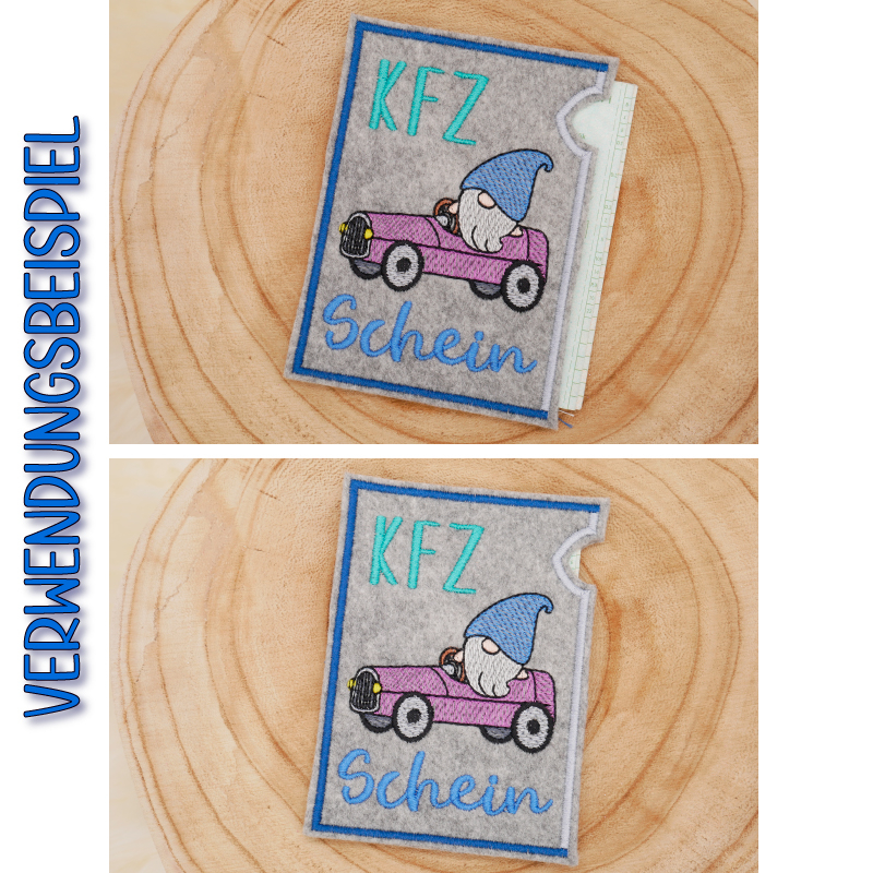 Stickdatei Set KFZ-Schein Hüllen - ☆ Stickdateien für die