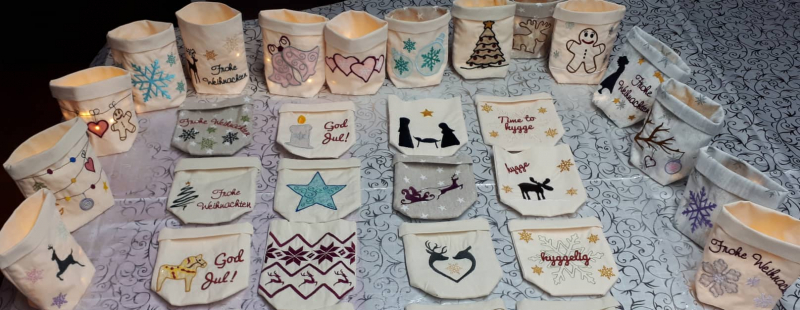 Stickdatei Set 33 ITH winterliche Lichtbeutel (13x18 Rahmen)