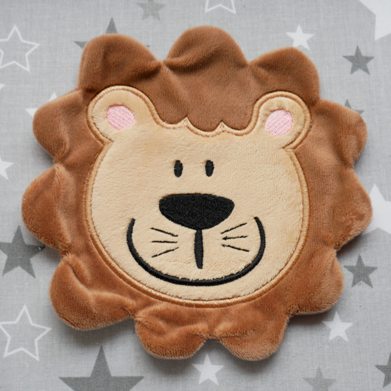 Preview: Stickdatei 3D Löwe Applikation