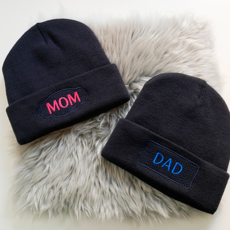 Preview: Stickdatei Set Blanko Beanie Labels - Handtuchlabels