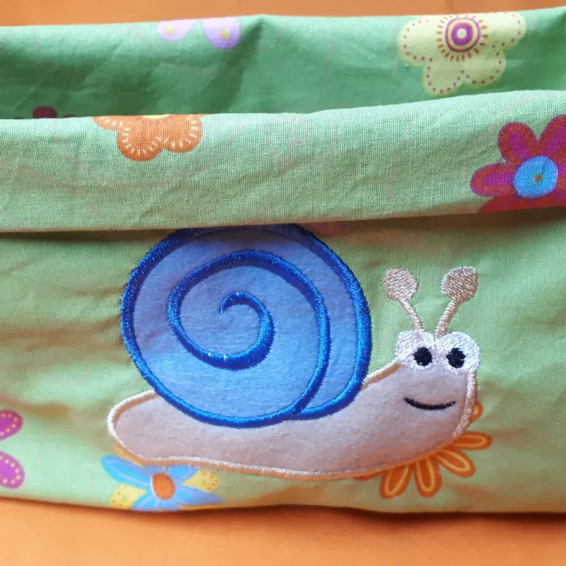 Stickdatei Schnecke Applikation in 3 Größen