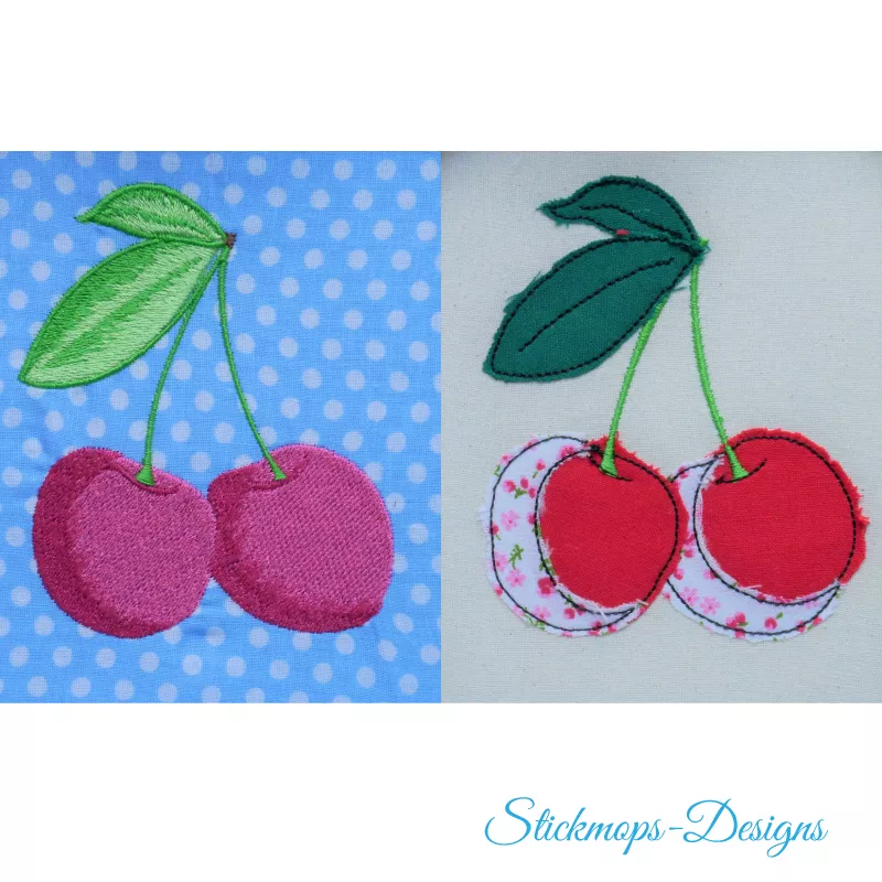Stickdatei-Set Sweet Cherries (8,2 x 9,9 cm)