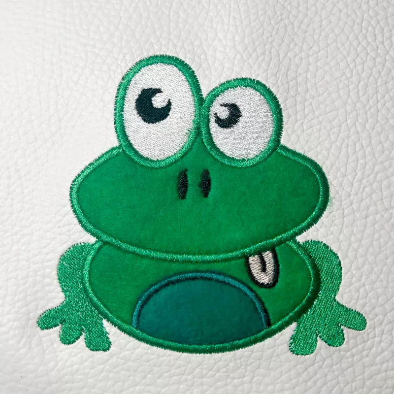 Stickdatei Frosch Applikation in 3 Größen
