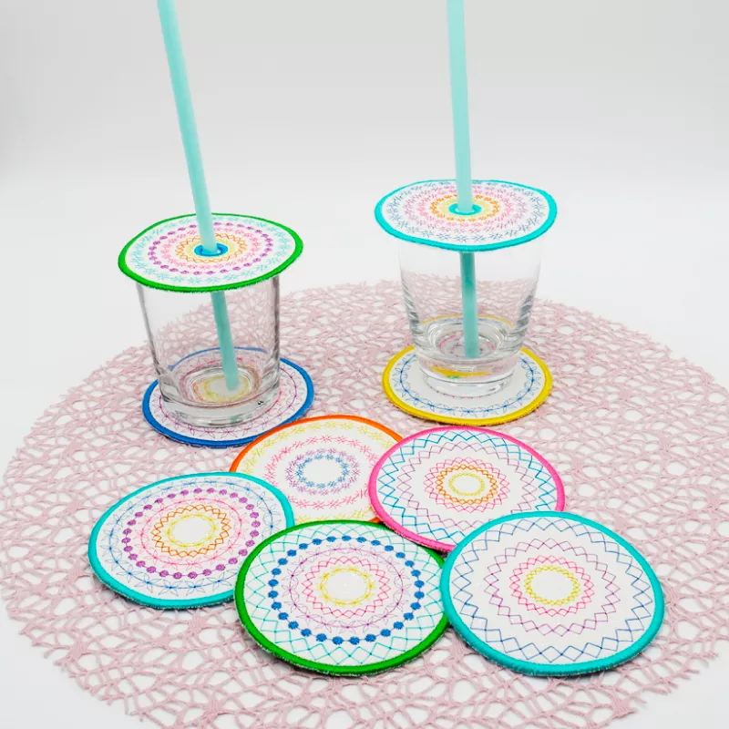 Stickdatei Set ITH Summer-Coaster