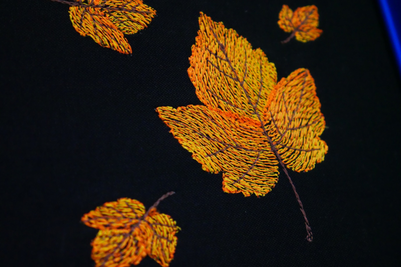 Herbstblätter in gelb und orangetönen