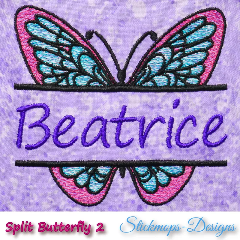 Stickdatei Split Butterfly 2