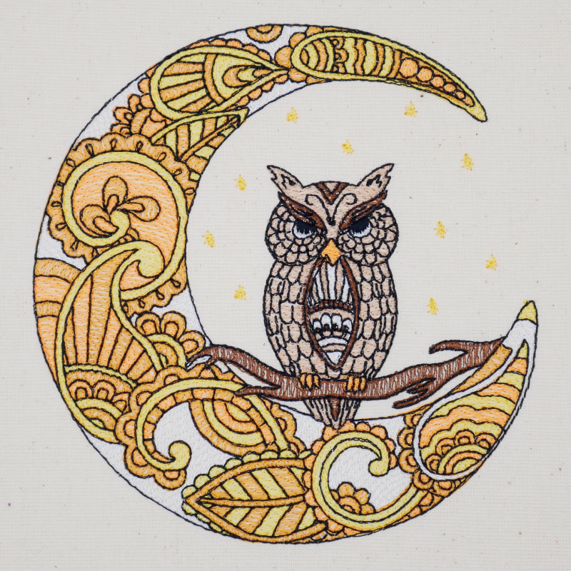 Stickdatei Set Magic Owl