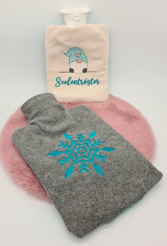 Stickdatei XXL Set ITH Wärmflaschenhüllen mit 24 Designs