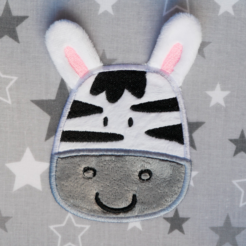 Preview: Stickdatei 3D Zebra Applikation