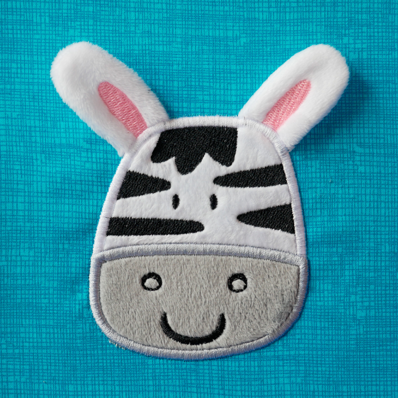 Preview: Stickdatei 3D Zebra Applikation