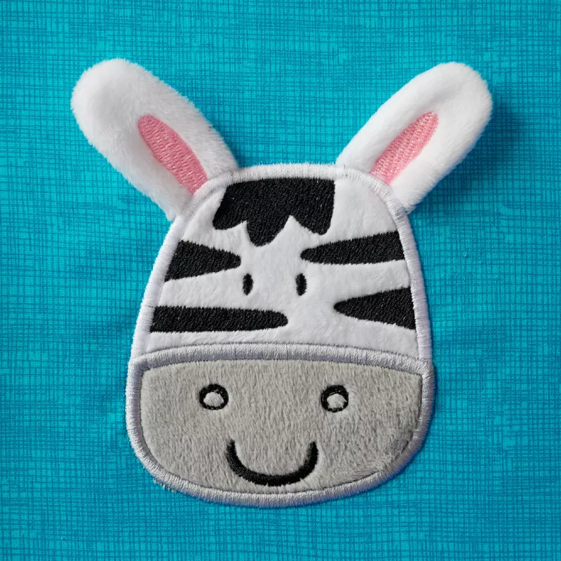Stickdatei 3D Zebra Applikation
