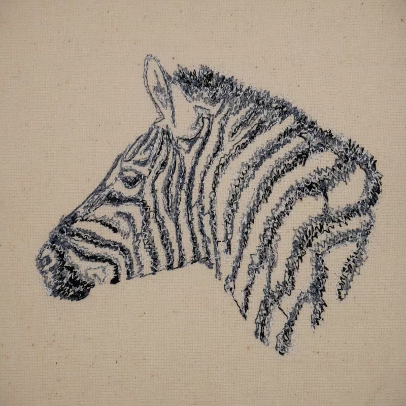 Stickdatei Zebra Scribble