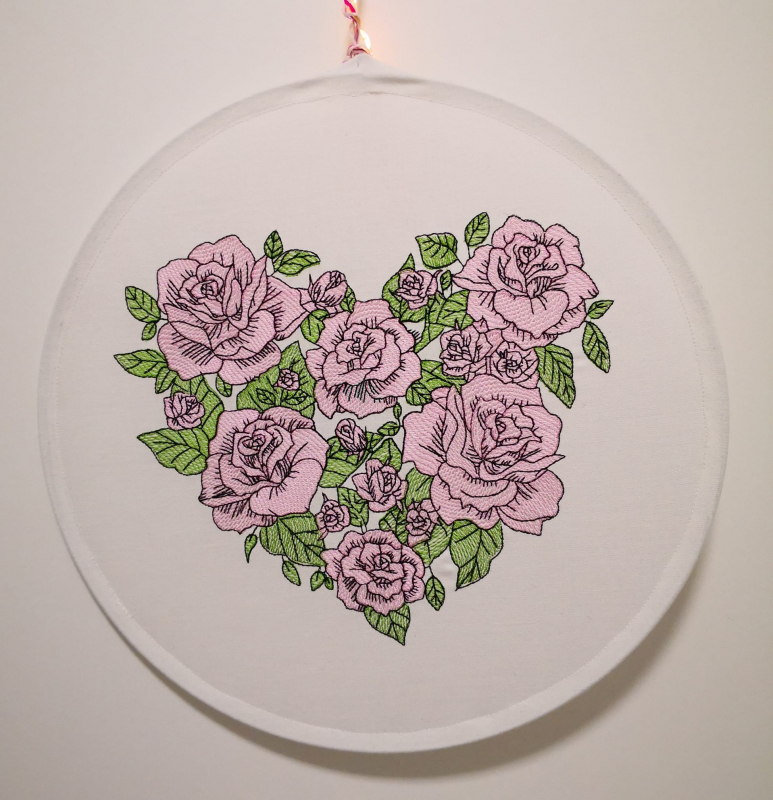 Blumenherz rosa Rosen Blumenherz rosa Rosen