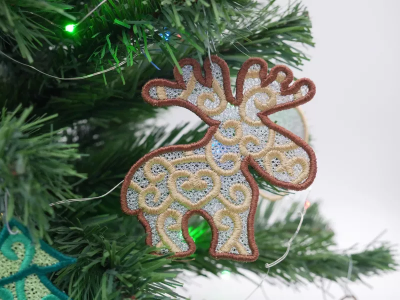 Stickdatei Set FSL 15 Designs Streudeko & Christbaumschmuck
