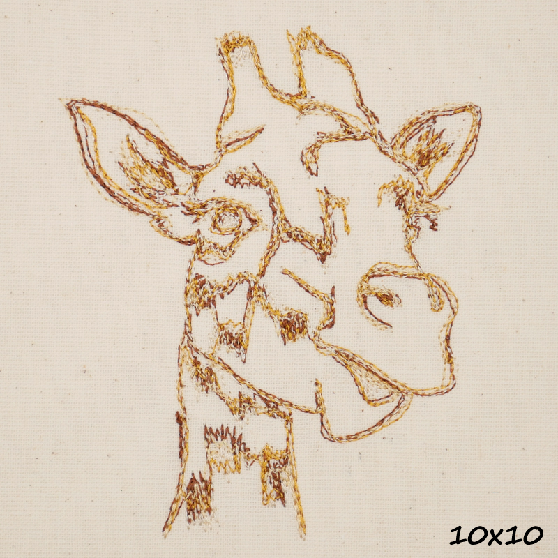Stickdatei Giraffe Scribble Stickdatei Giraffe Scribble