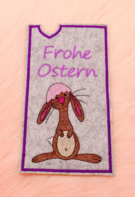Stickdatei Set Hase Jasper ITH Geschenk- und Schokoladenhüllen inkl. Stabdeko Stickdatei Set Hase Jasper ITH Geschenk- und Schokoladenhüllen inkl. Stabdeko