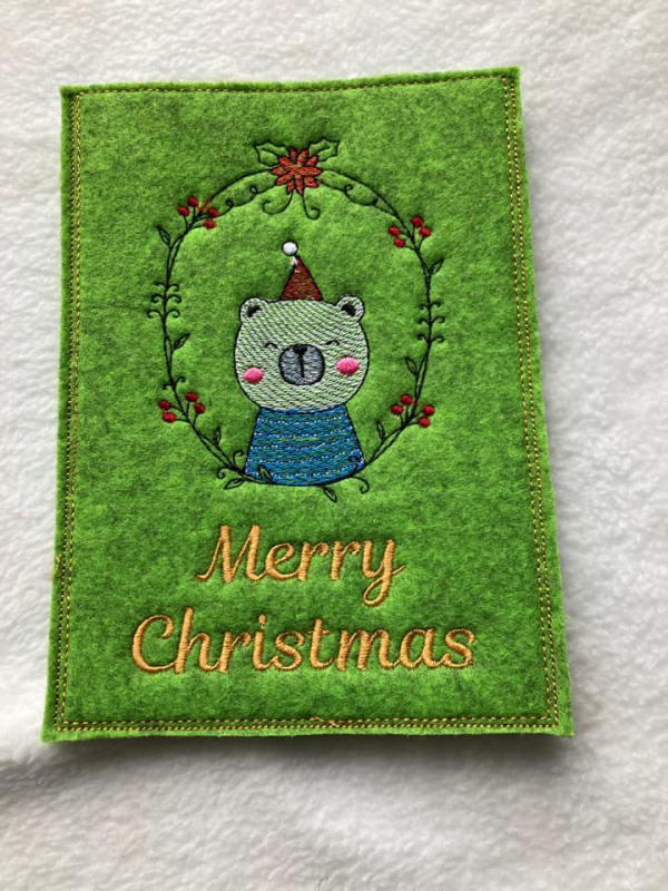 Stickdatei Set ITH Christmas-Cards - Grußkartenhüllen