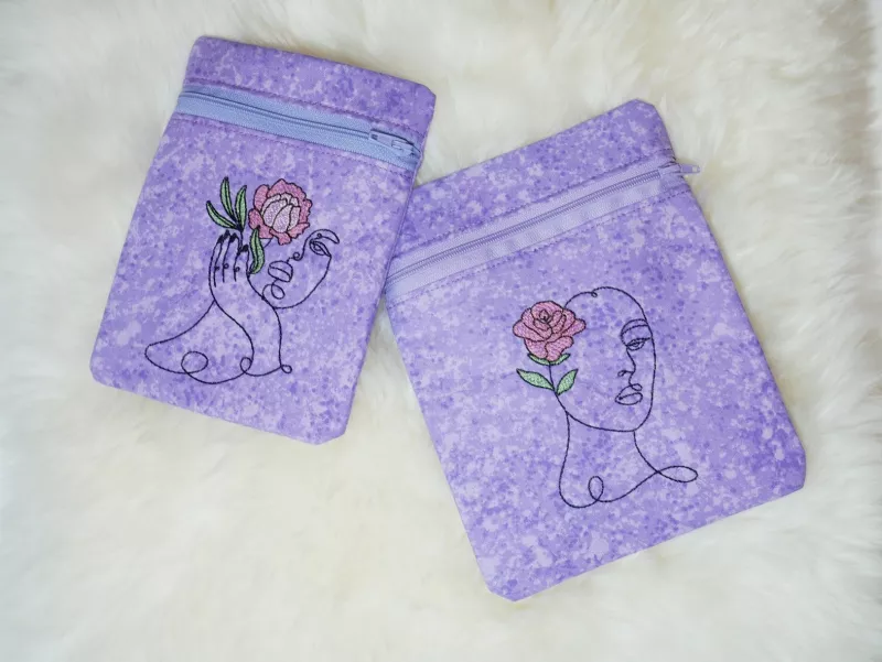 Stickdatei Set Beauties - ITH Kosmetiktaschen & dekorative Gesichter
