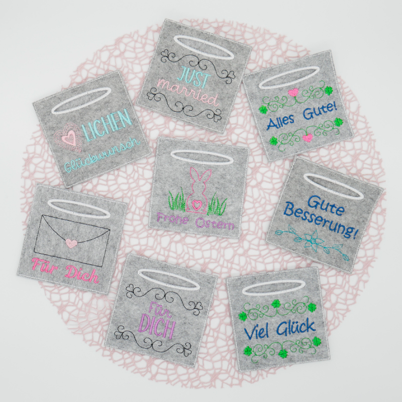 Ein paar ITH Wunscherfüller. Damit kann man sich Verpackungen für Geldgeschenke sticken. Ein paar ITH Wunscherfüller. Damit kann man sich Verpackungen für Geldgeschenke sticken.