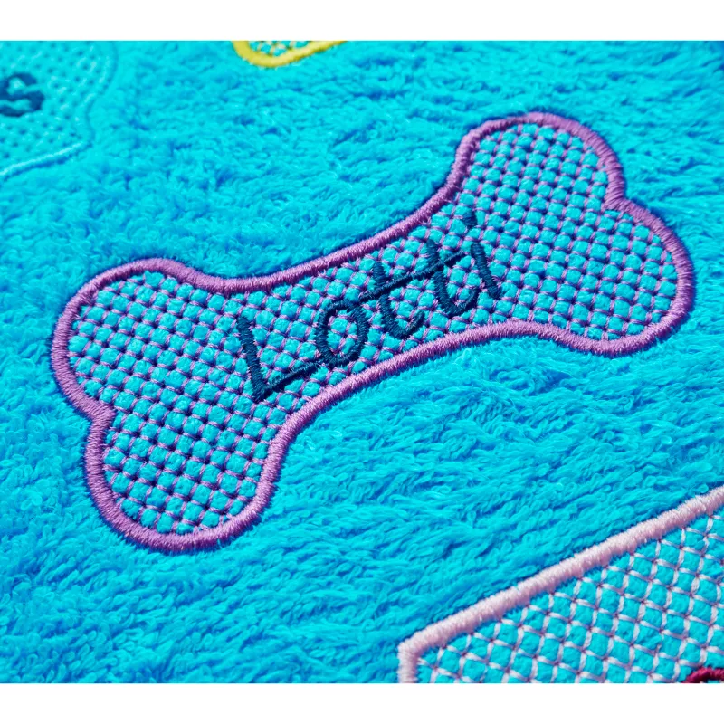 Stickdatei XXL Set Handtuchlabels 2.0 mit Knockdown-Stitch