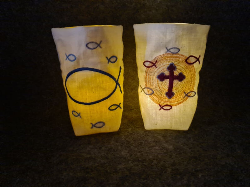 Stickdatei Set ITH Lichtbeutel mit christlichen Motiven Stickdatei Set ITH Lichtbeutel mit christlichen Motiven