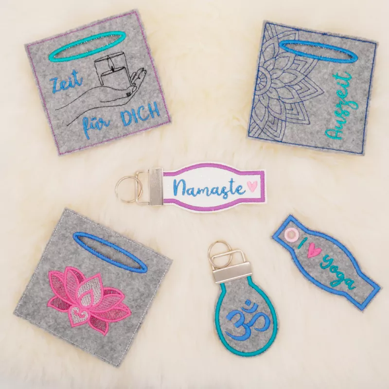 Stickdatei Set Wunscherfüller Namaste.