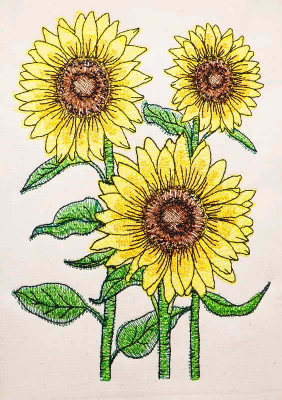 Stickdatei Set Sunflowers (div. Größen) Stickdatei Set Sunflowers (div. Größen)