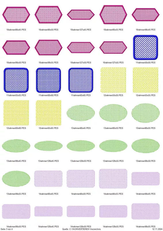 Stickdatei Set Blanko Beanie Labels - Handtuchlabels