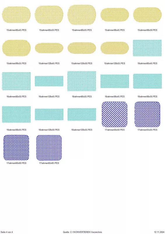 Stickdatei Set Blanko Beanie Labels - Handtuchlabels