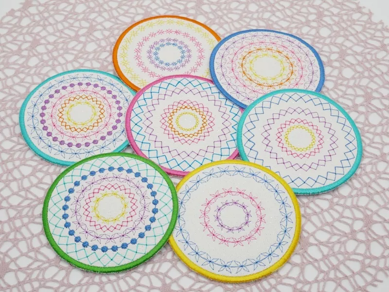 Stickdatei Set ITH Summer-Coaster
