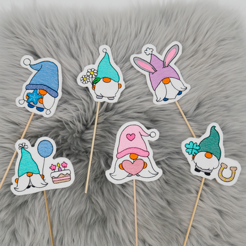 Stickdatei Set Gnom Stabdateien ITH Stabdeko Stickdatei Set Gnom Stabdateien ITH Stabdeko