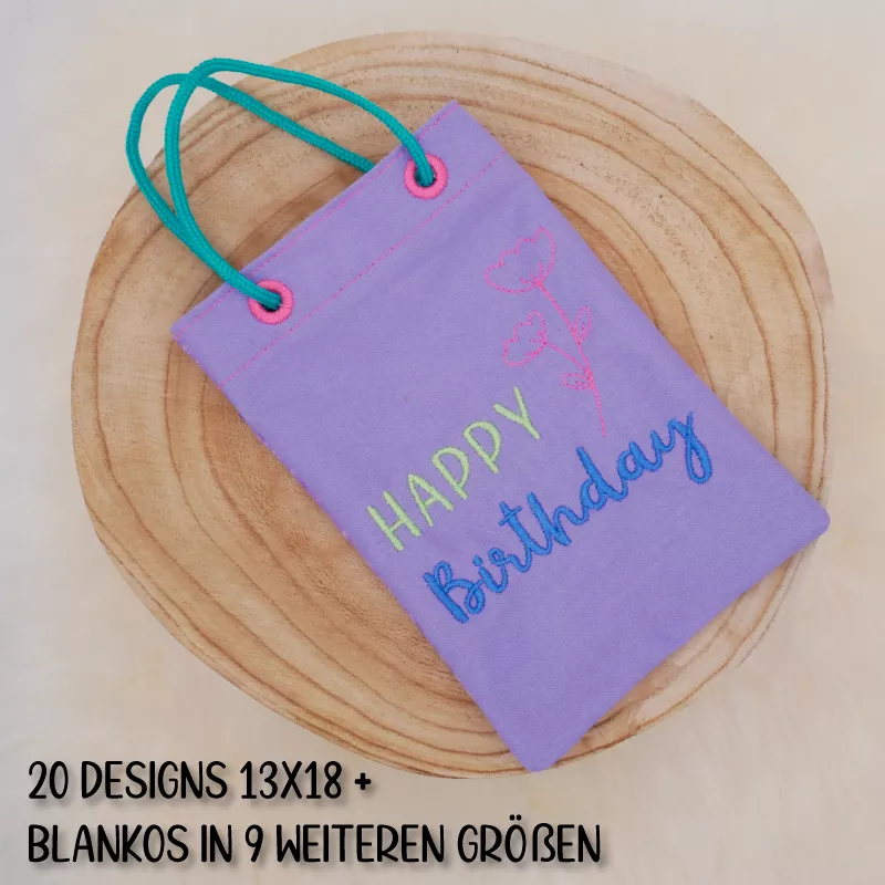 Stickdatei Set ITH Geschenkbeutel