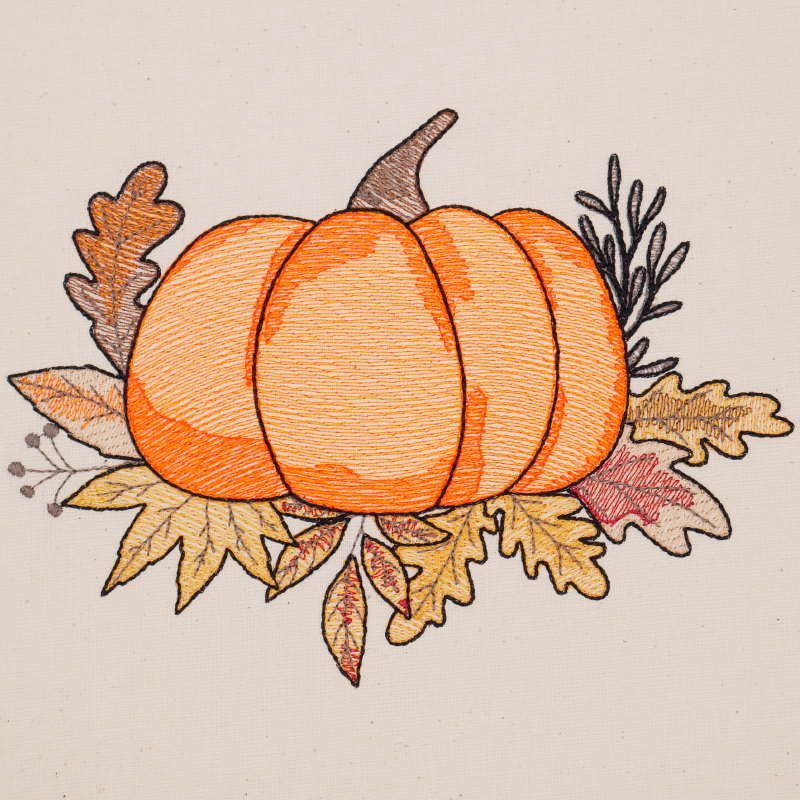 Stickdatei Set Hallo Herbst mit dekorativem Kürbis Stickdatei Set Hallo Herbst mit dekorativem Kürbis